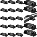 Cable Clips Cord Organizer Under Desk Cable Management 50Pcs 3 Functions Cord Holder Strong Adhesive Wire Keeper for Home Office Desk Phone Car Wall Desktop (Black)