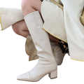 Leather Knee High Riding Boots