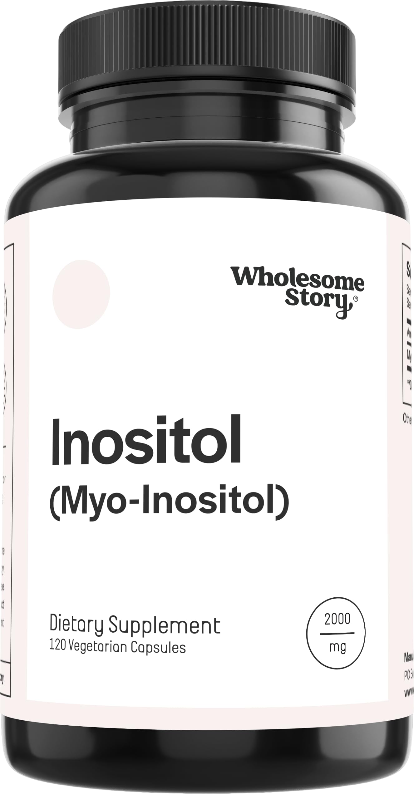 Inositol Supplement Myo Inositol Supplement Inositol Powder Capsules Myoinositol Inositol 2000Mg Male And Female Fertility Supplement Vitamin B8 120 Inositol Supplement Caps