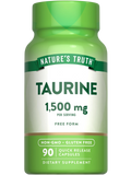 Natures Truth Taurine Supplement 1500Mg 90 Capsules Non Gmo Gluten Free Amino Acid Supplement