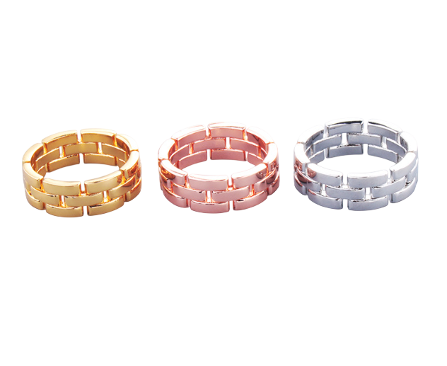 Unisex Stitch Design Couple Rings