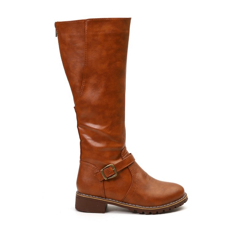 Knee-High Leather Riding Boots