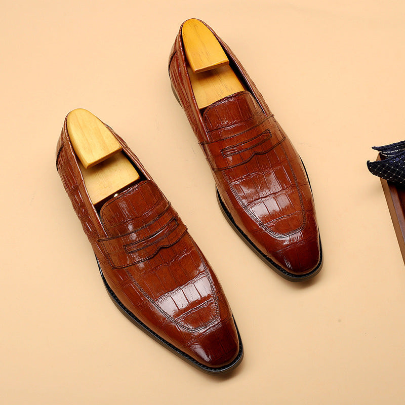 Men's Cowhide Leather Business Set Footwear