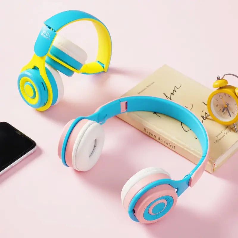 Portable Children's Bluetooth Folding Headset with Radio