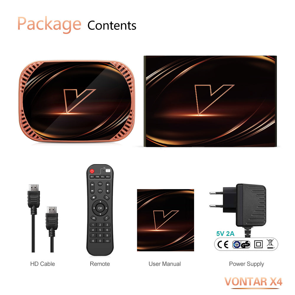 VONTAR X4 Smart TV Box with Amlogic S905X4
