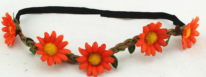 Chrysanthemum and Sunflower Hair Accessories Headband