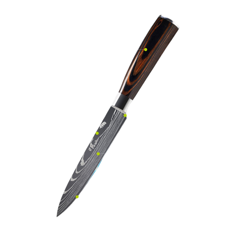 Damascus Style Kitchen Knife Set