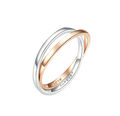 Couple Silver Ring Set - Stacking Rings