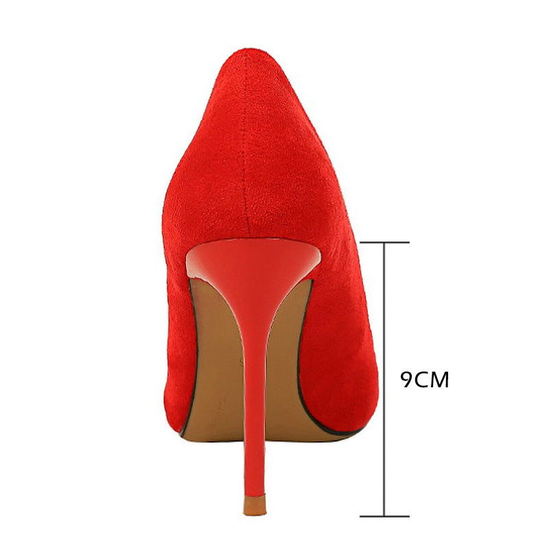 Pointed Toe Suede Pumps
