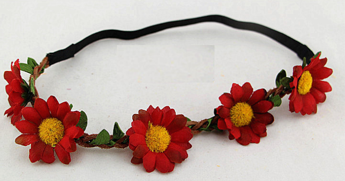 Chrysanthemum and Sunflower Hair Accessories Headband