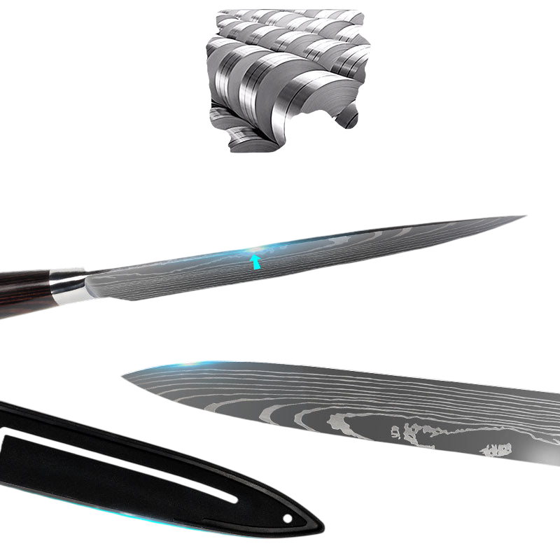 Damascus Style Kitchen Knife Set