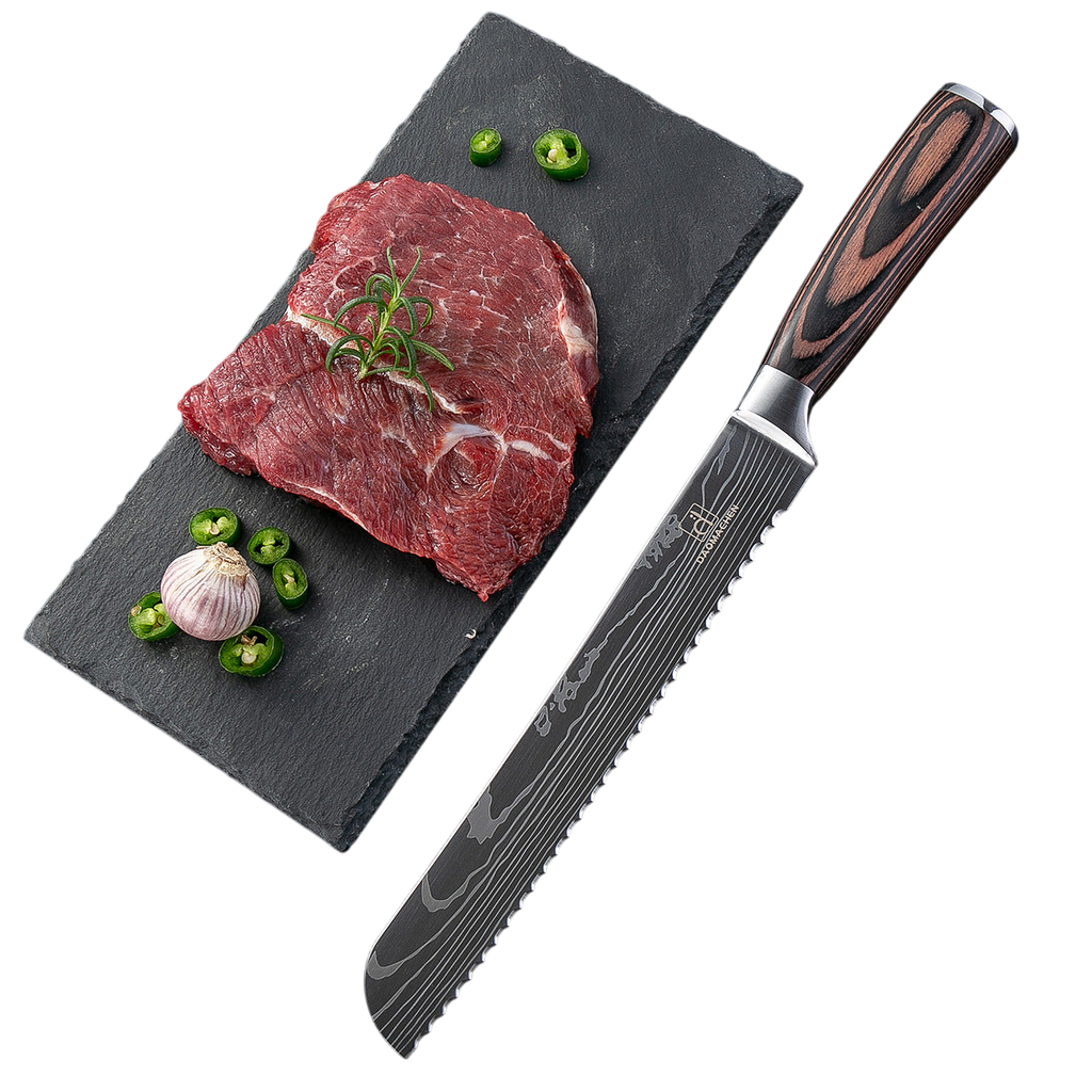 Damascus Style Kitchen Knife Set