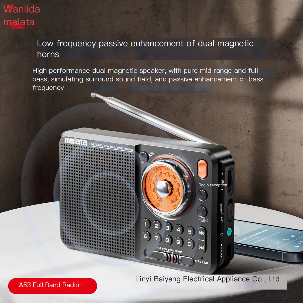 Wanda A53 Portable Multi-Function Radio Player