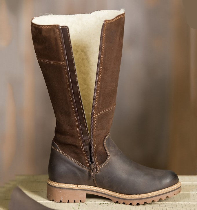 Low-Heeled Knee-High Riding Boots