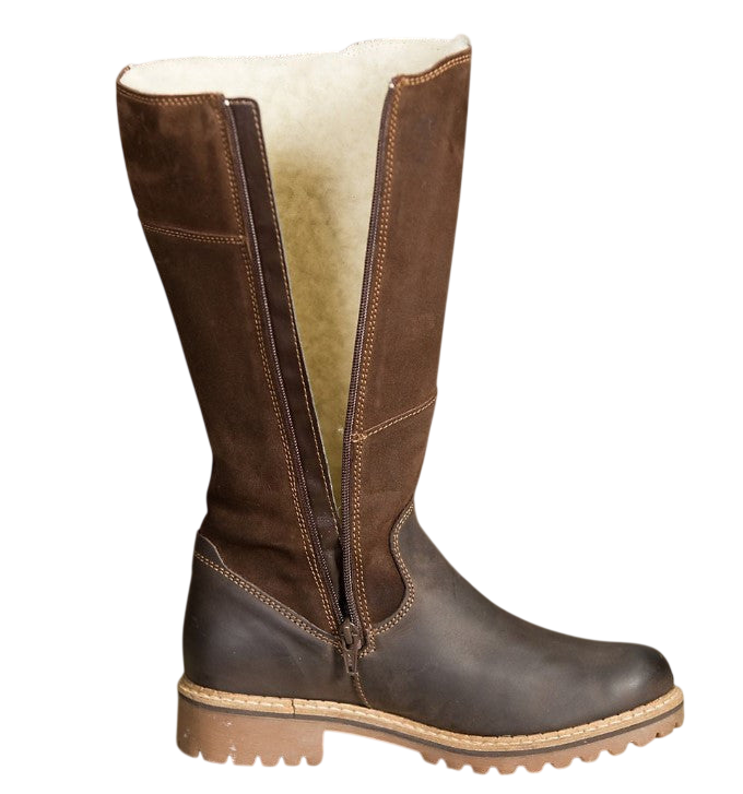 Low Heeled Knee High Riding Boots