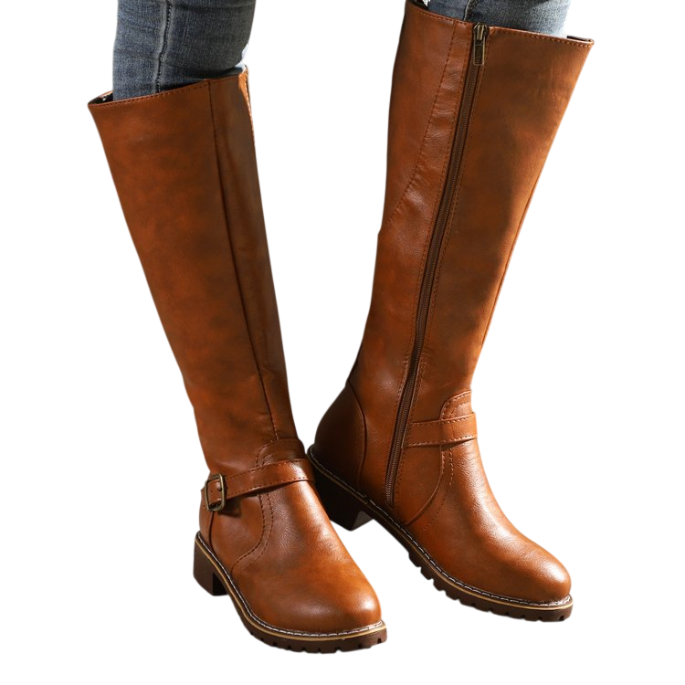 Knee High Leather Riding Boots