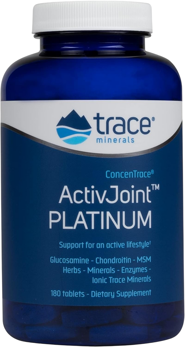 Trace Minerals ActivJoint Platinum - Bone Health & Strength Support Supplement - Supplement for Joint & Muscle Health Support - Healthy Heart Supplement with Magnesium - 180 Tablets (30 Servings)