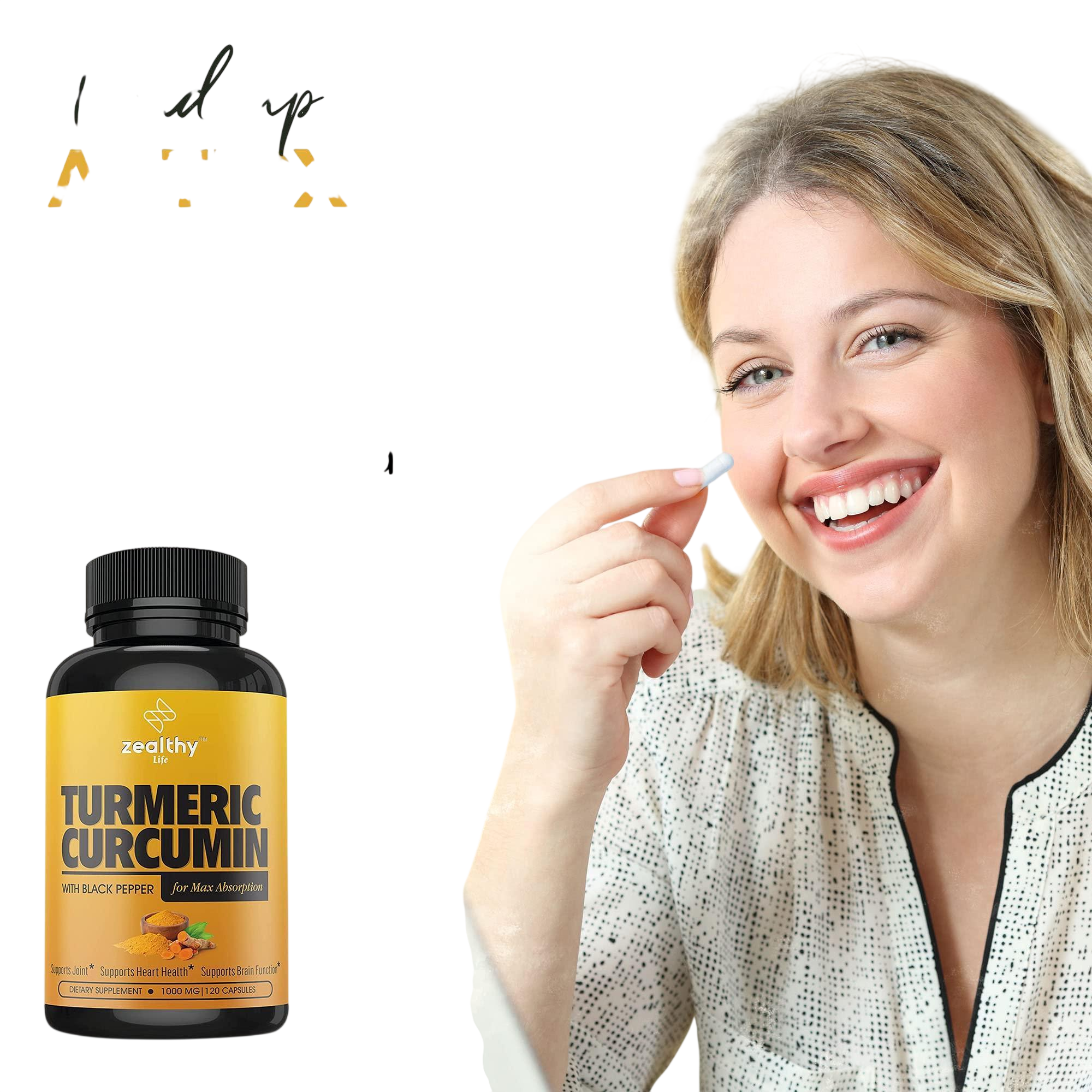 Turmeric Supplement Mood Mobility And Joint Support Supplement 1000 Mg 120 Pills