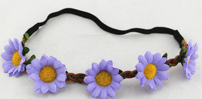 Chrysanthemum and Sunflower Hair Accessories Headband
