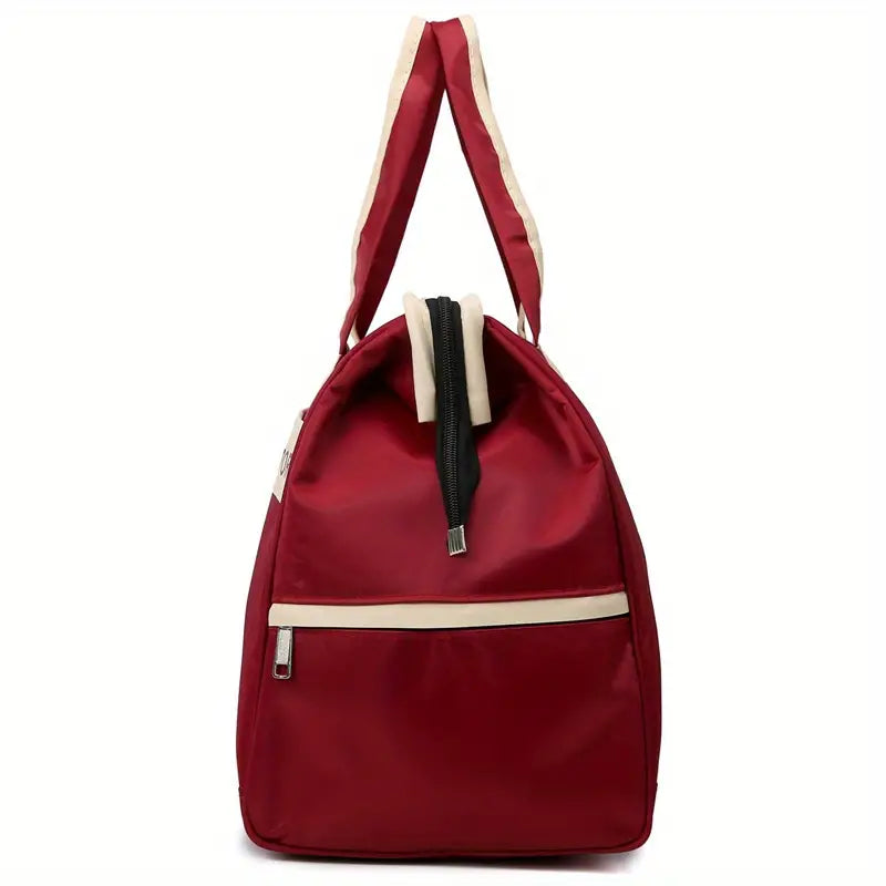 Trendy Men's Large Storage Zipper Duffle Handbag