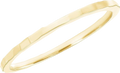 Dainty Solid Gold Rings for Women - 1mm Ridged Gold Stacking Rings Jewelry - Simple Thin Dainty Rings Available in 4 – 12 Ring Sizes - Non Tarnish Gold Rings with 3 Gold Colors Made In USA