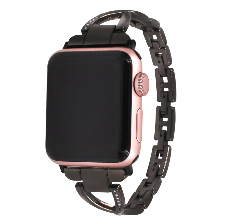 Apple Watch Band X-Type Stainless Steel with Diamonds