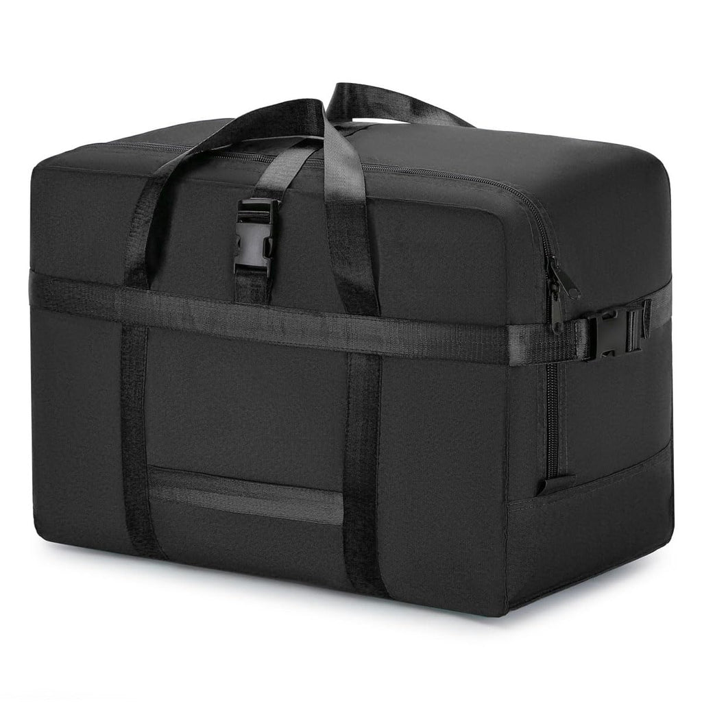 IWEIK Extra Large Storage Bags Duffle Bags Tote for Moving Storage Camping and Travel (Black 75L)