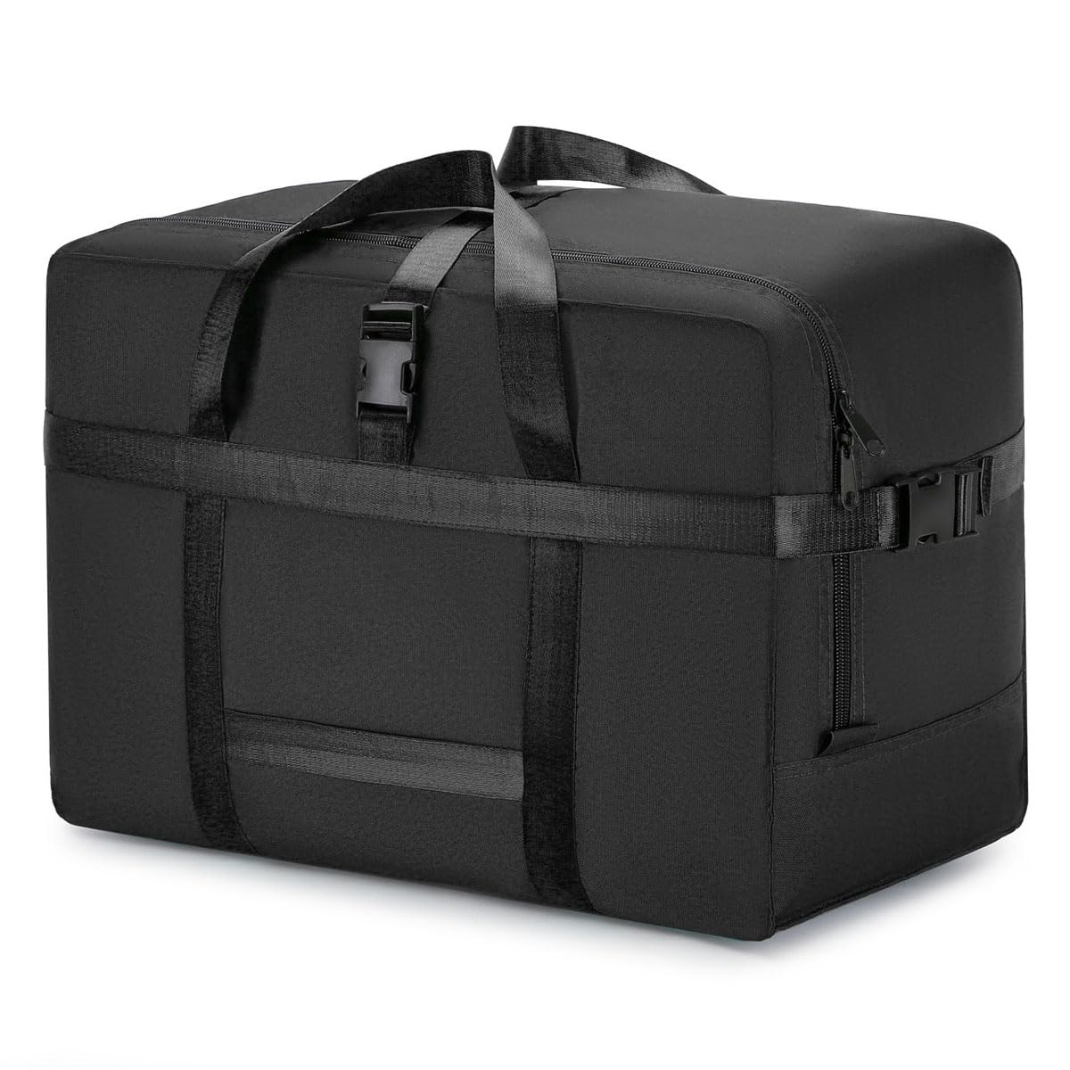 IWEIK Extra Large Storage Bags Duffle Bags Tote for Moving Storage Camping and Travel (Black 75L)