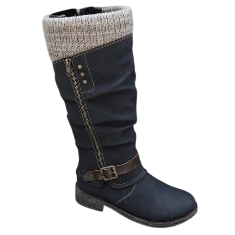 Knee High Womens Riding Boots With Side Zipper