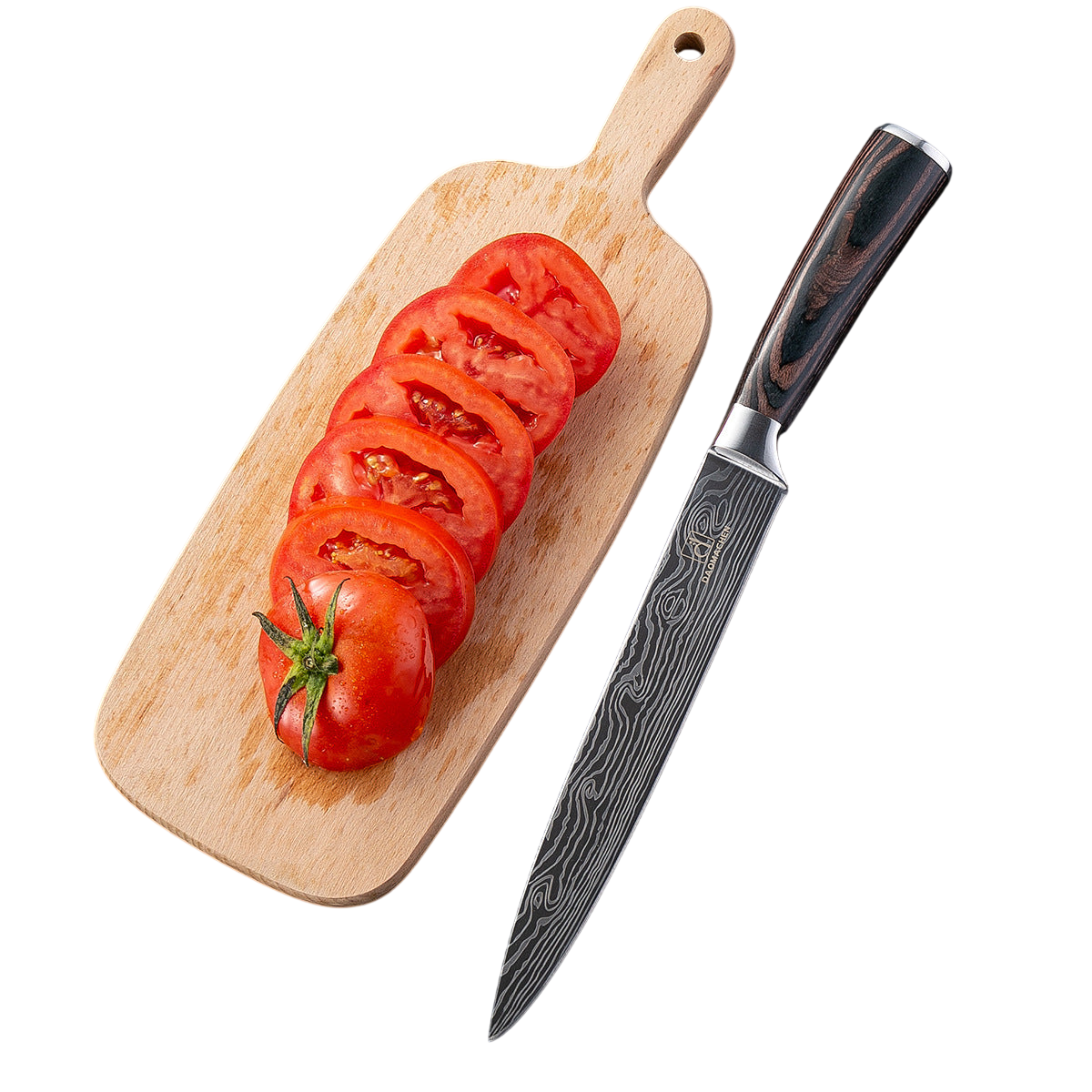 Damascus Style Kitchen Knife Set