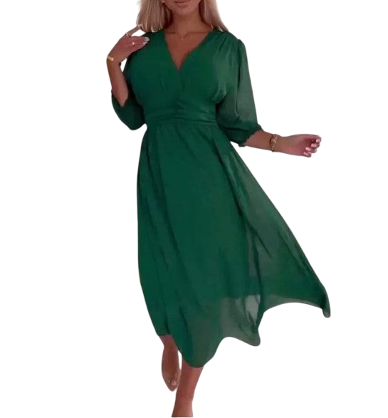 V Neck Chiffon Dresses