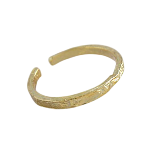 Irregular Gold And Silver Textured Rings