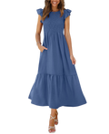 Ofeefan Casual Dresses For Women Flowy Petite Maxi Dresses For Women Petite Length Xs