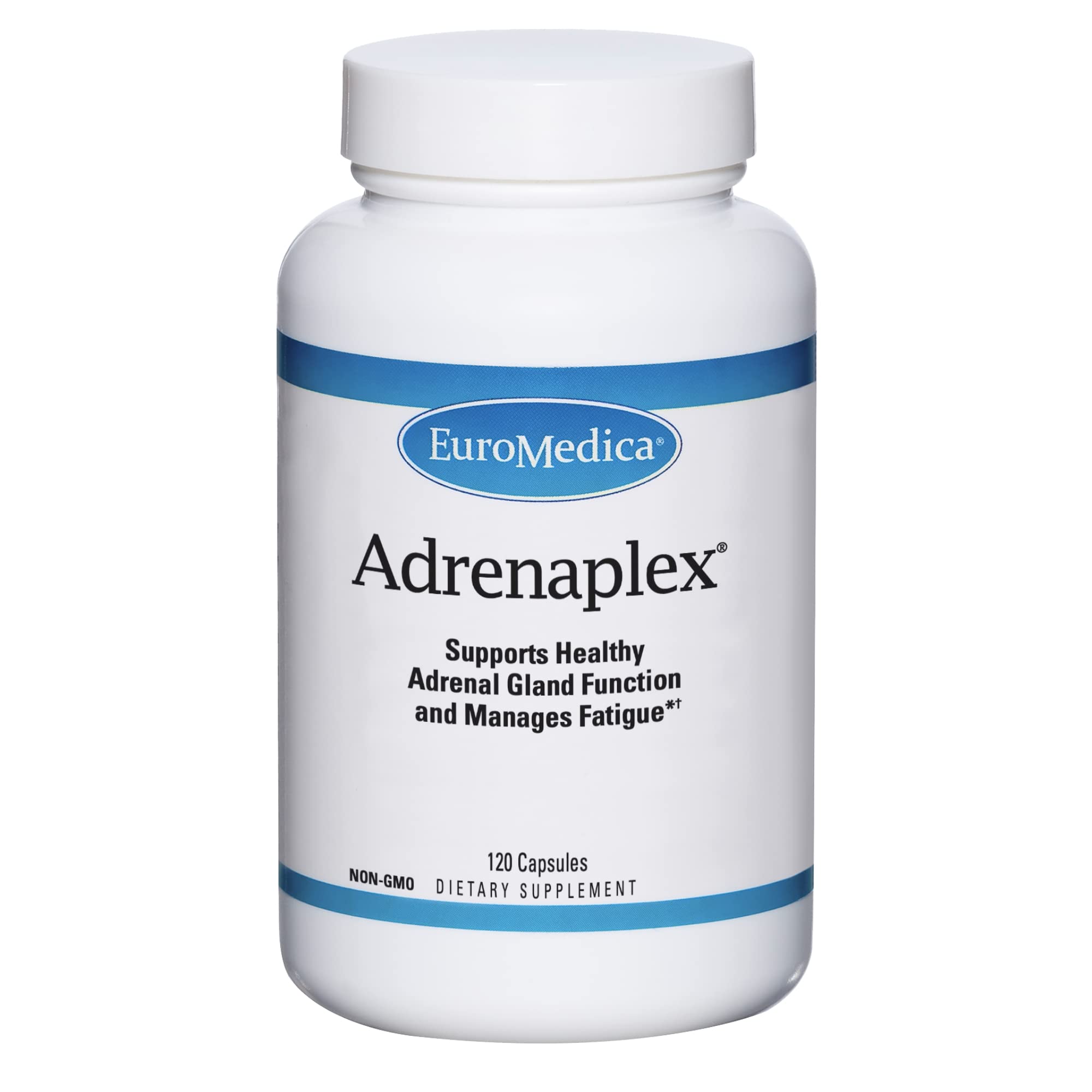 Euromedica Adrenaplex - Adrenal Gland Function Supplement - Glandular Support Supplement with Vitamins C & B6 - Dietary Supplement to Support Healthy Adrenal Function - 120 Capsules