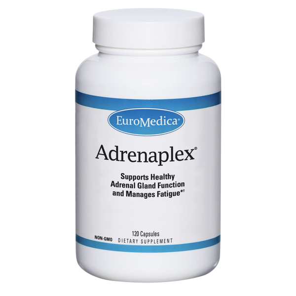 Euromedica Adrenaplex - Adrenal Gland Function Supplement - Glandular Support Supplement with Vitamins C & B6 - Dietary Supplement to Support Healthy Adrenal Function - 120 Capsules