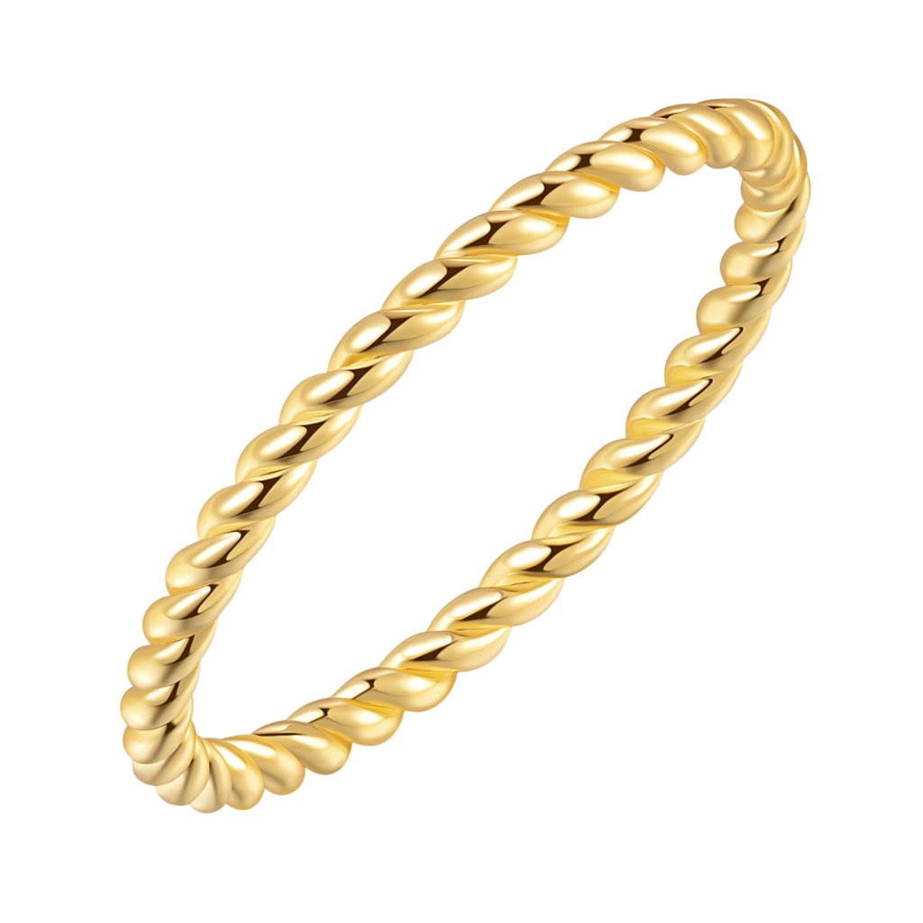 LOUISE VELLA 14K Gold Rings for Women Rings for Women Non Tarnish Rings for Women Gold Beauty In Simplicity Understated Rings Gold 56789 (7)