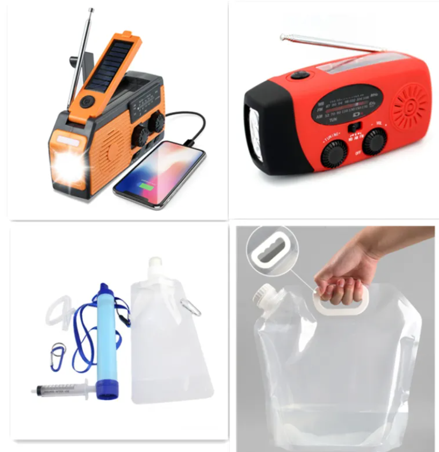 Mini Hand-Crank Solar Emergency Radio with Light