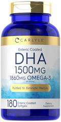 Carlyle Dha Supplement 1500Mg 180 Softgels Omega 3 Supplement Non Gmo Gluten Free