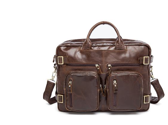 Men's Leather Business Tote and Crossbody Bags