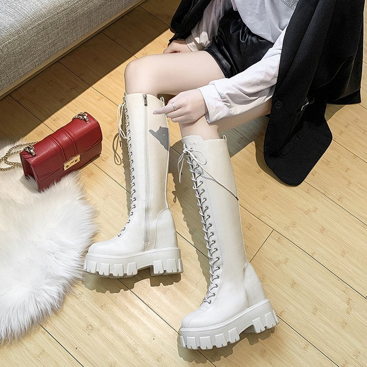 Women's Knee-High Riding Boots with Thick Sole 2020