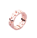 Unisex Stitch Design Couple Rings