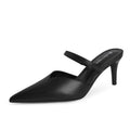 Modatope Heels for Women Black Pumps Close Toe High Heel Pumps Pointed Toe Heeled Mules for Women Size 7
