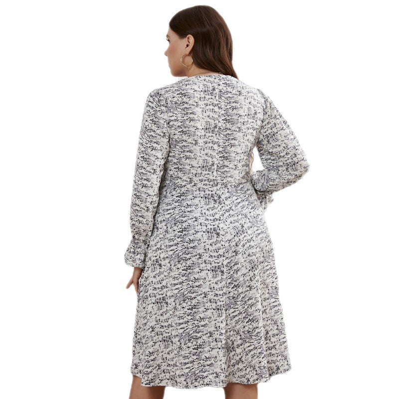 Summer V-neck Long-sleeved Dresses for Women