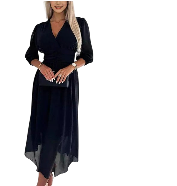 V Neck Chiffon Dresses