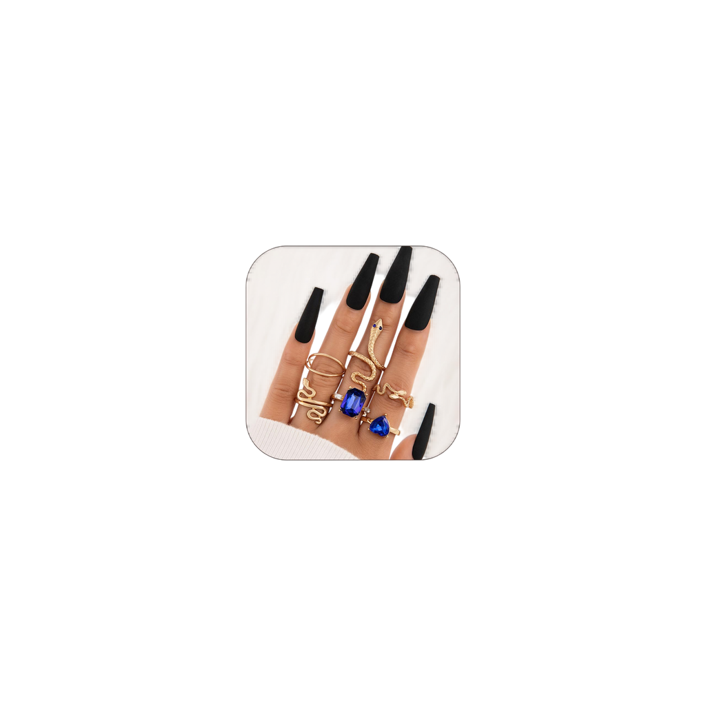 Frodete 9-15PCS Knuckle Stacking Rings Set for Women Gifts Crystal Rhinestone Finger Statement Ring Sets Vintage Snake Knot Mid Rings for Women Stackable Rings Jewelry