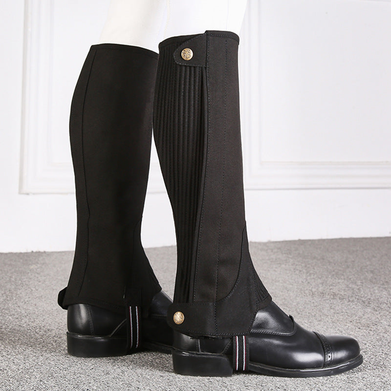 Equestrian Riding Leggings with Knee Pads and Boots