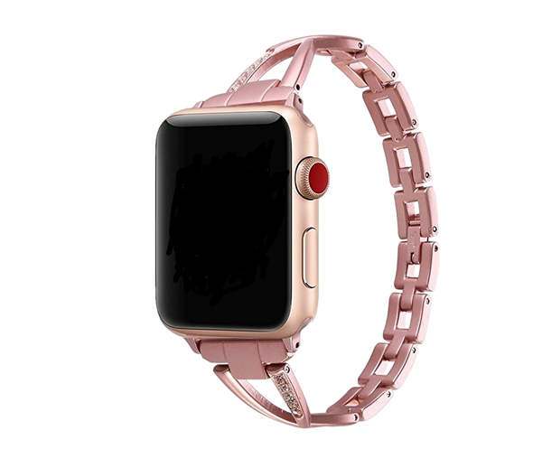 Apple Watch Band X-Type Stainless Steel with Diamonds