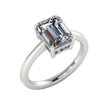 Fashionable Women's Platinum Zirconia Couple Rings