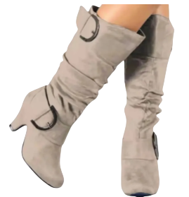 Enchanting Waves High Heeled Riding Boots One Pair