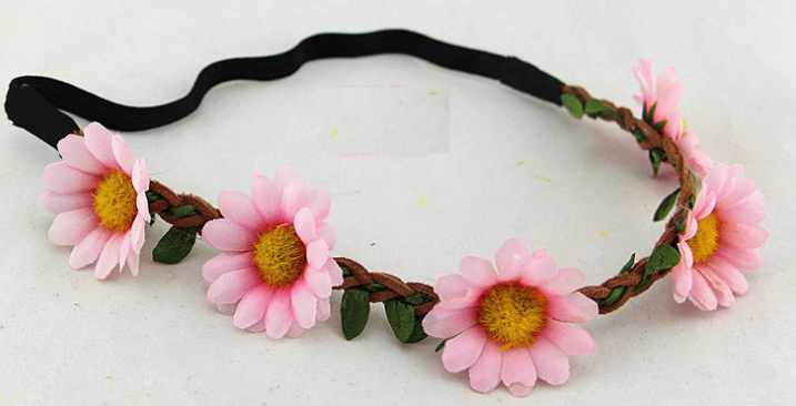 Chrysanthemum and Sunflower Hair Accessories Headband